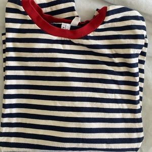 & other stories striped long sleeve tee shirt